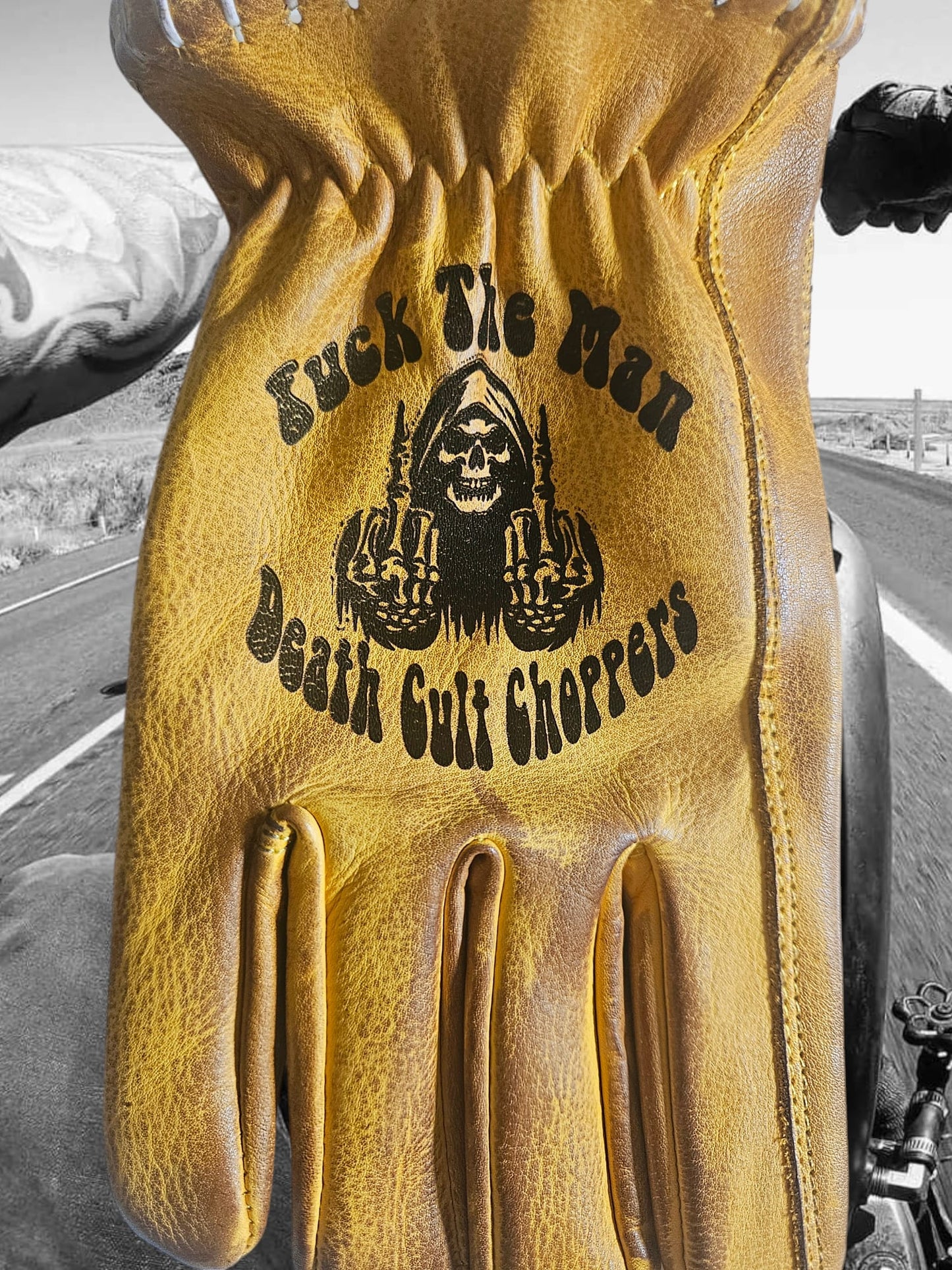 Gloves DEATH CULT Choppers collab Nr.2