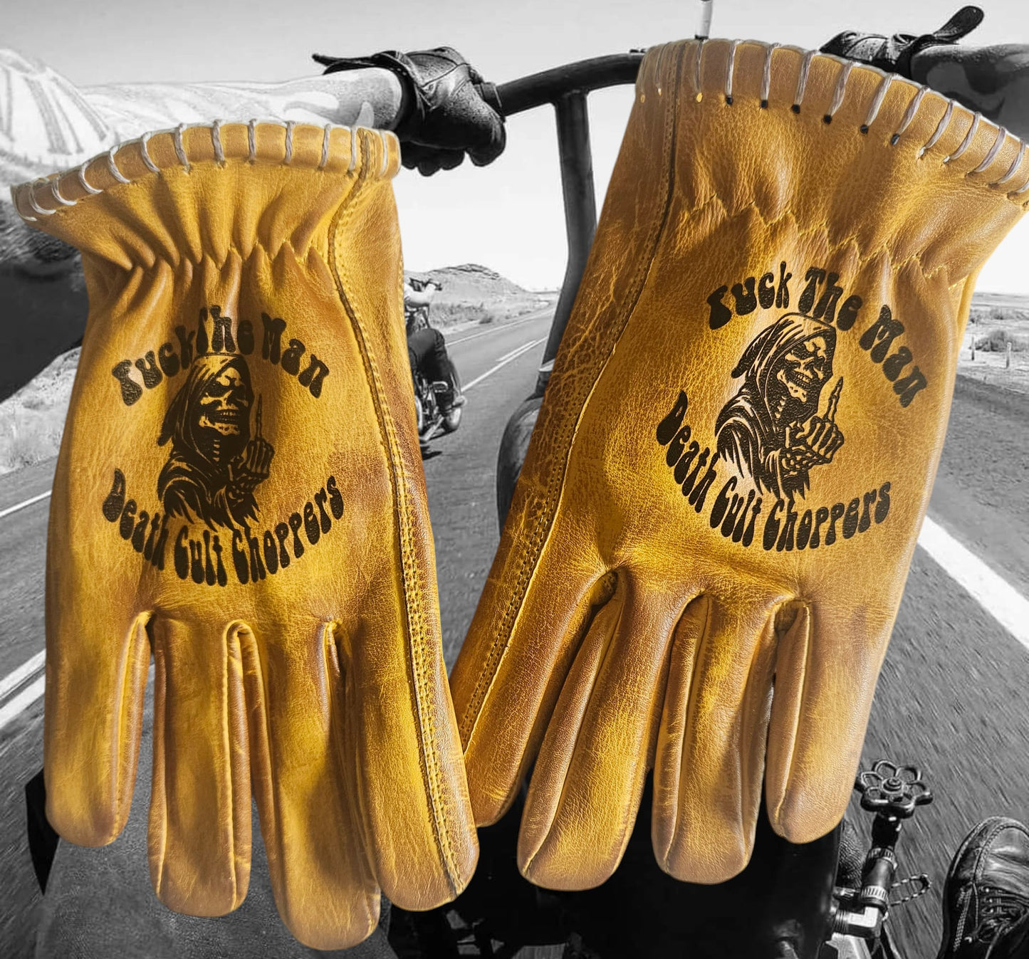 Gloves DEATH CULT Choppers collab Nr.1