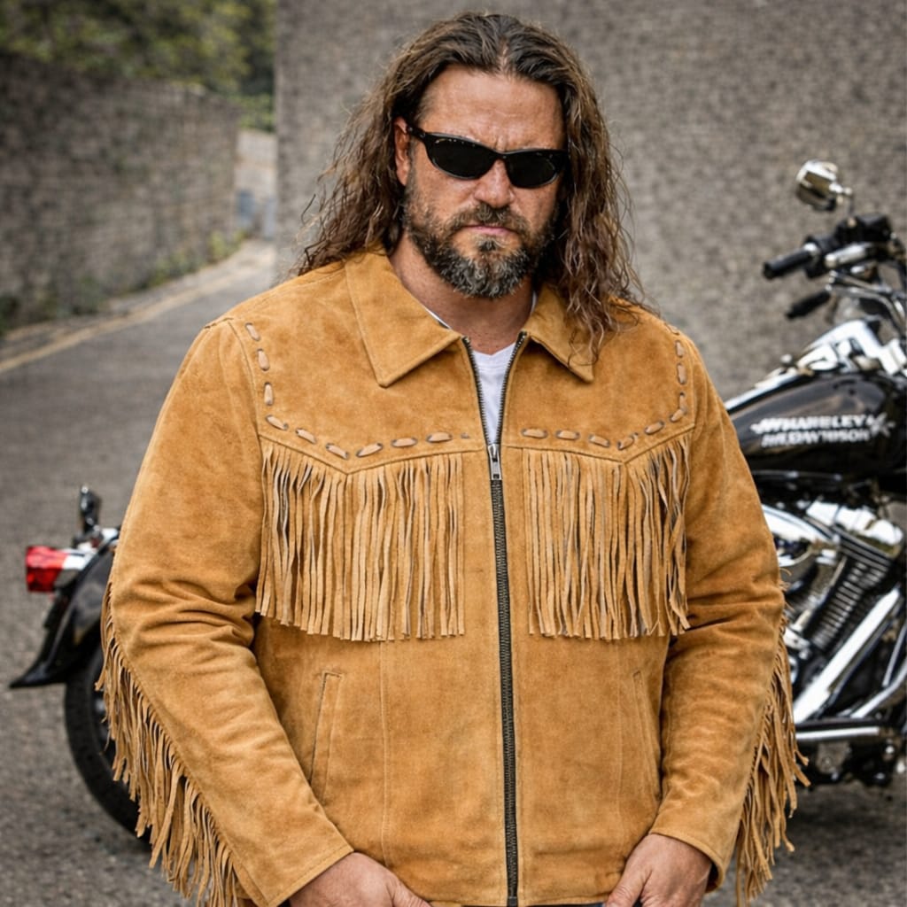 Svarog England Old School Brown Suede Leather Jacket – SVAROG England
