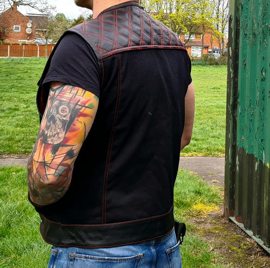 SVAROG England Diamond/Denim Leather Cut / Vest