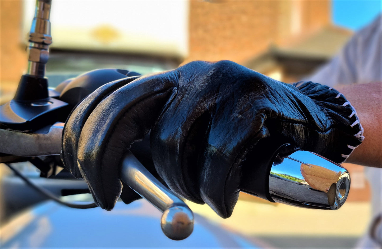 Waterproof Biker Gloves STORM 7819 Black