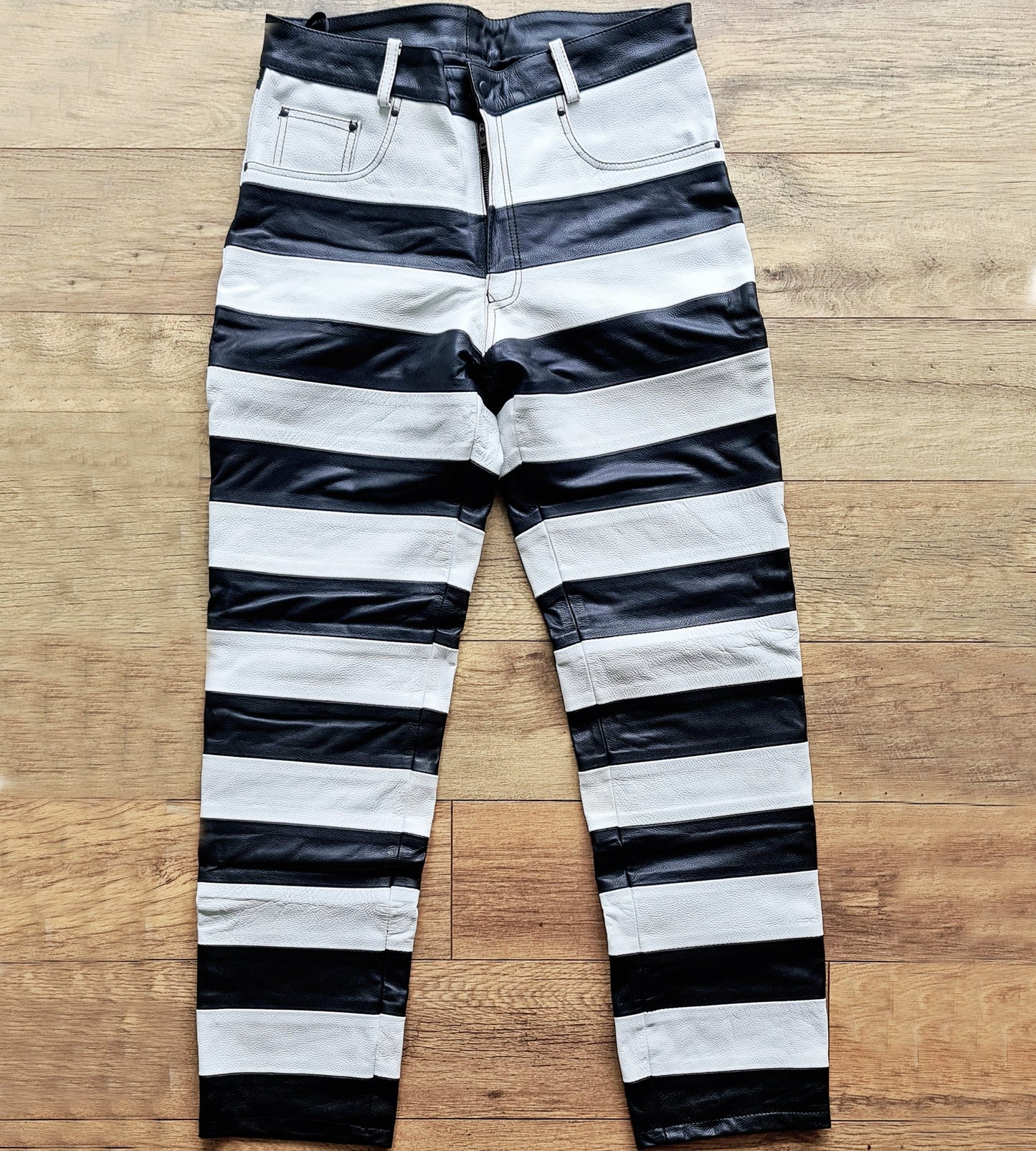 Svarog Mens Leather Prison Pants Japanese Style “Road Runner”