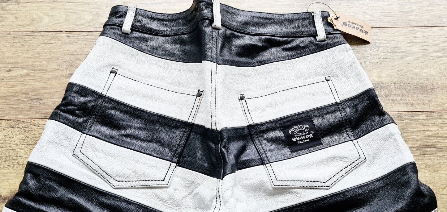 Svarog Mens Leather Prison Pants Japanese Style “Road Runner”