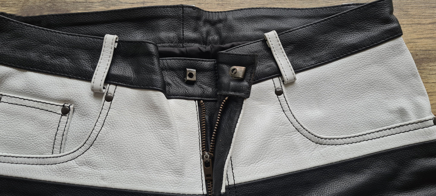 Svarog Mens Leather Prison Pants Japanese Style “Road Runner”