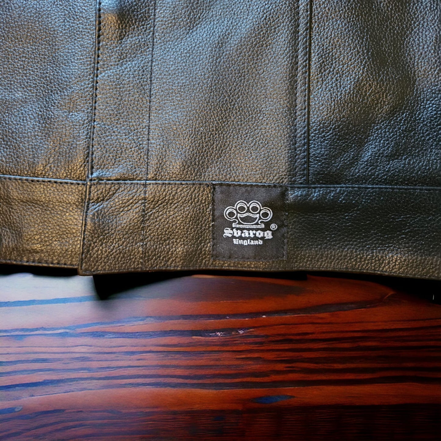 Svarog England California Style Leather Short Sleeve Vest