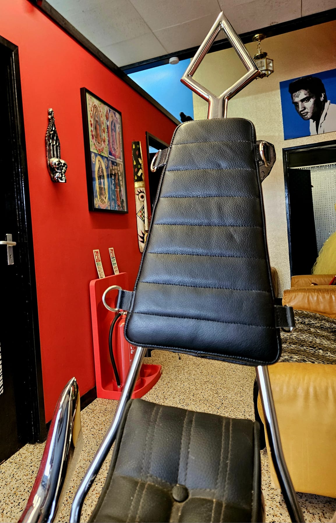 Svarog England Leather Sissy Bar Pad, Chopper Backrest