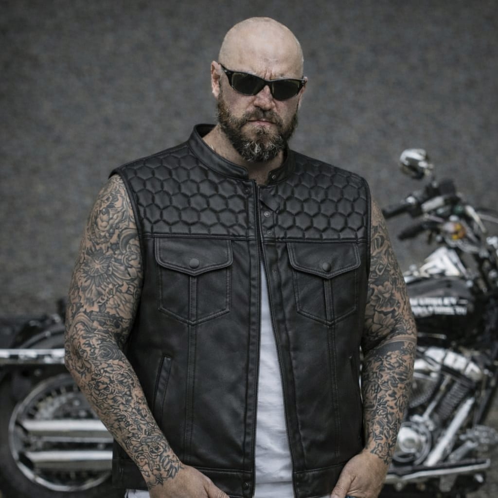 SVAROG England Premium Leather Honeycomb Cut / Vest