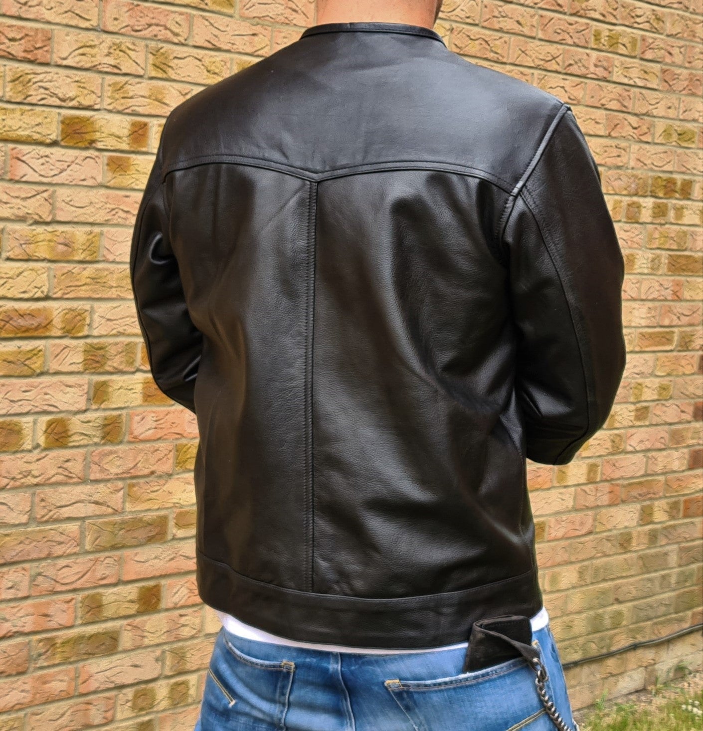 Svarog England California Style Leather 3/4 Sleeve Vest
