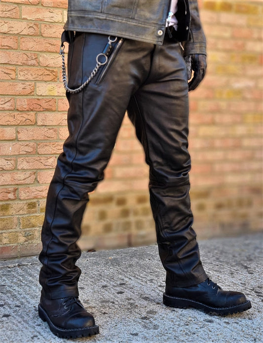 Svarog Leather Pants Black