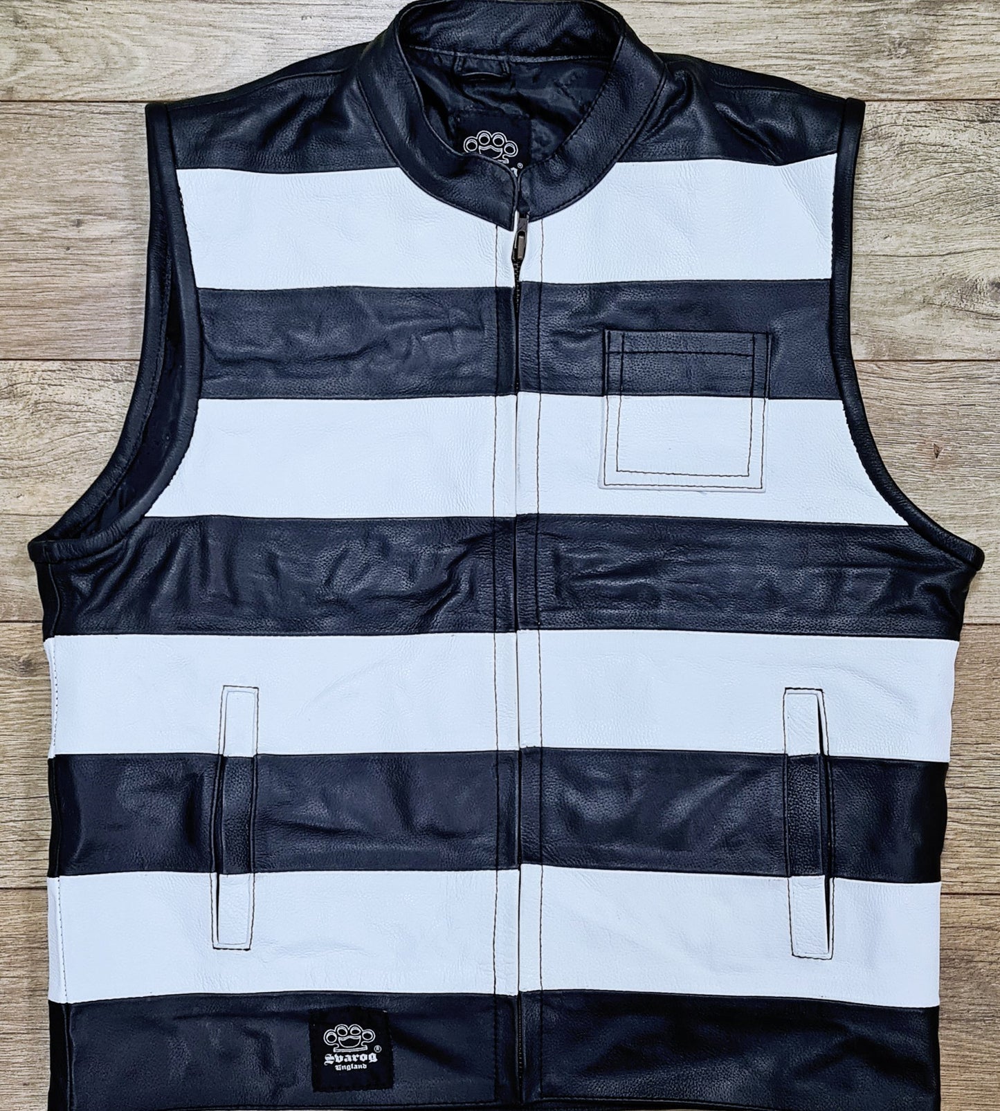 SVAROG PRISONER LEATHER VEST / CUT